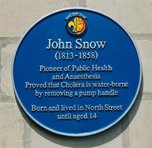 John Snow plaque