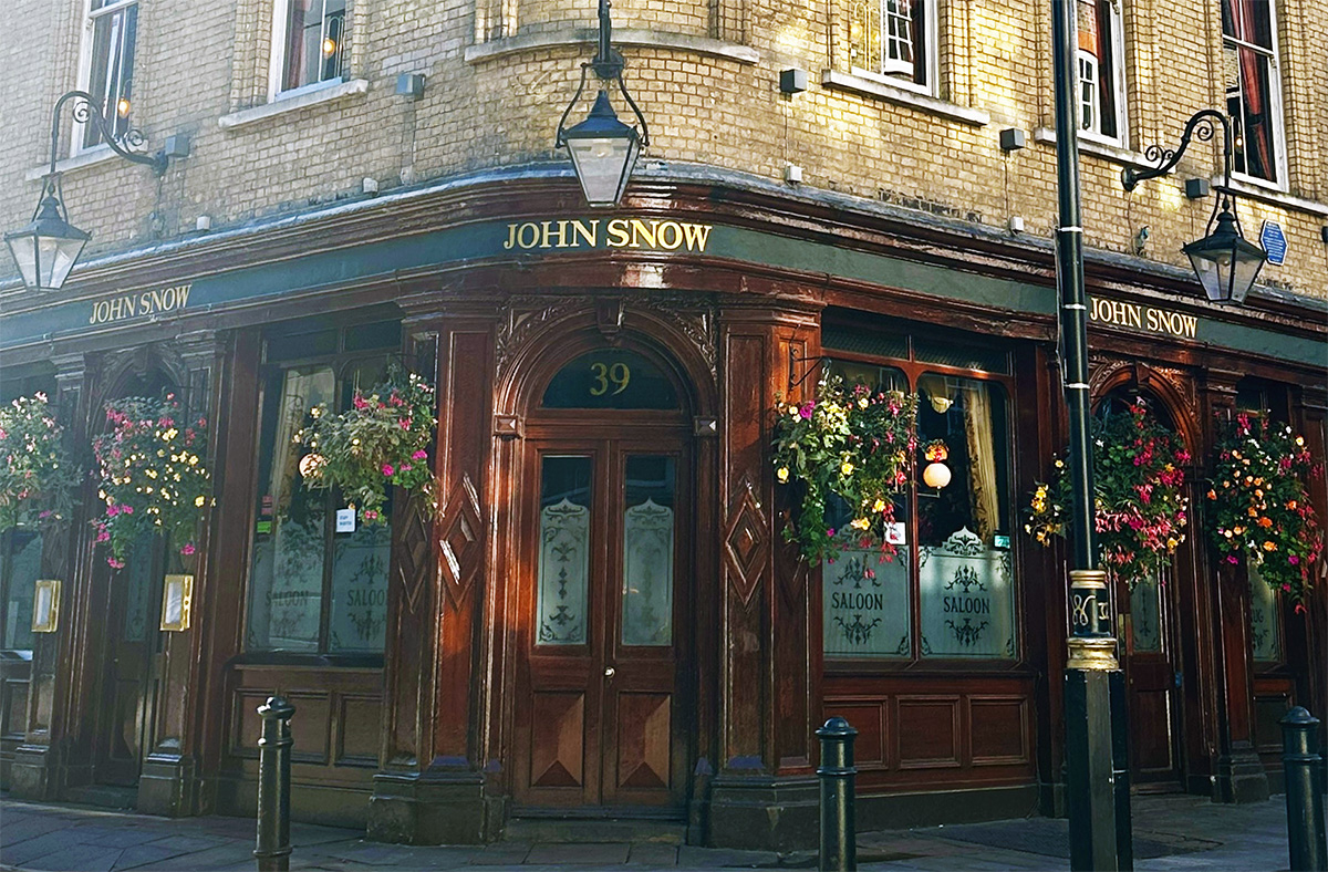 late afternoon view of pub