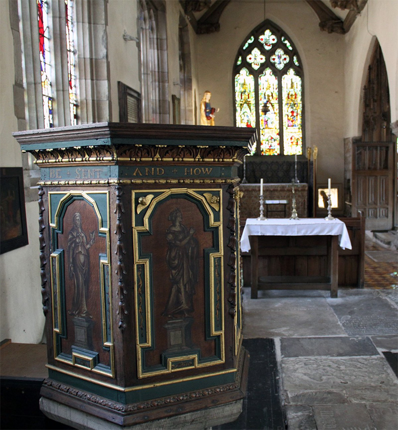 1675 pulpit in Church of All Saints North Street, York