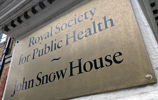 Royal Society for Public Health - John Snow House sign