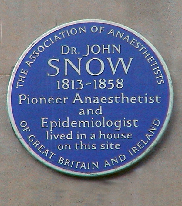 Snow blue plaque