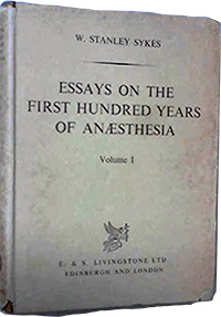 Book cover, Essays on the First Hundred Years of Anesthesia