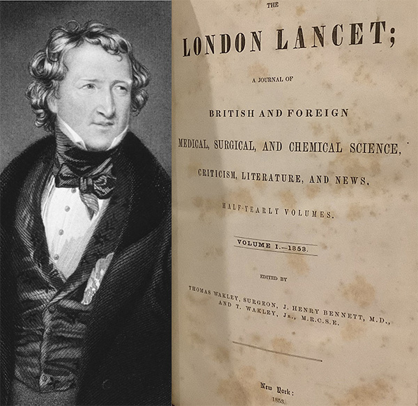 Thomas Wakelly, Editor of The Lancet