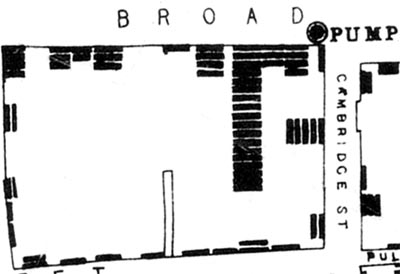 Map error, Broad Street pump location