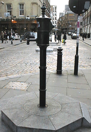 closeup of pump
