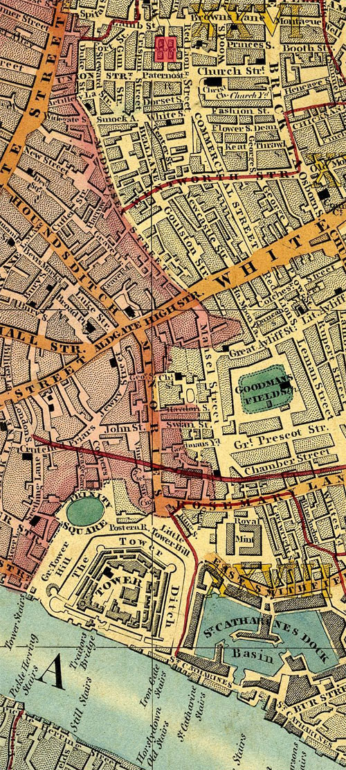 Cases 14-15, 1850 Spitalfields map