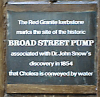 descriptive plaque at side of pub