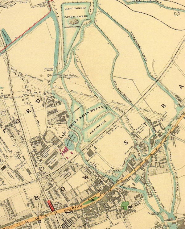 1862 map of East London Water Works