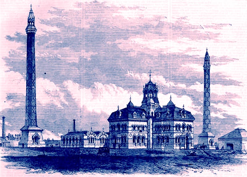 Bazalgette' main drainage building 1868