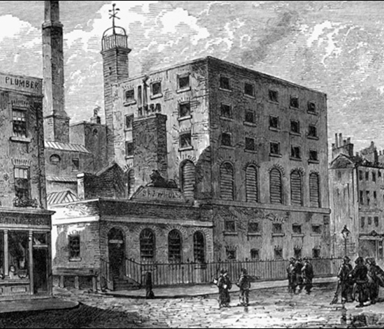 Image of Broad Street brewery in John Snow's time