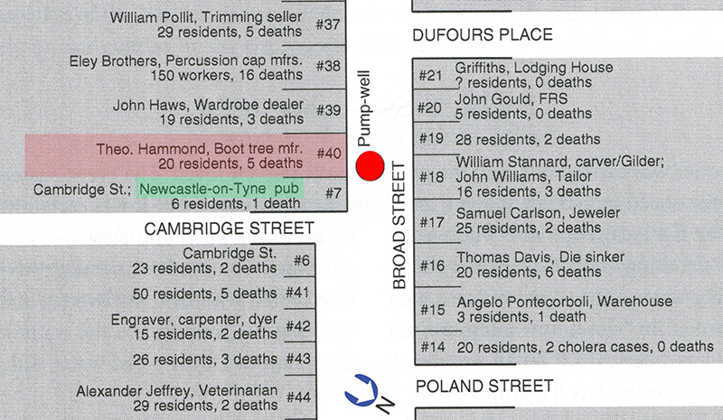 Neighborhood map of Broad Street Pump