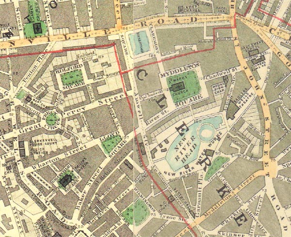 map of New River Company