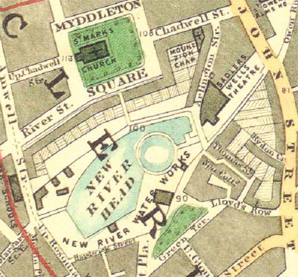 Enlarged map of New River Company