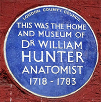 William Hunter blue plaque